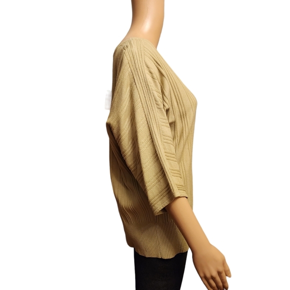 Vila Milano Olive Dilman Sleeve Sweater NWT - Picture 3 of 11